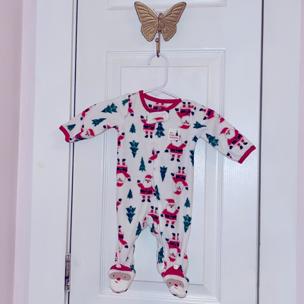 Carters newborn my first Christmas onesie winter